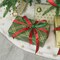 Crushed Red Velvet Ribbon with Green Back Double Sided Christmas Wired Ribbon 1 Inch Velvet Wired Ribbon 25 Yards Red and Green Velvet Ribbon for Christmas Tree, Wreath Supplies, Crafts Bow
